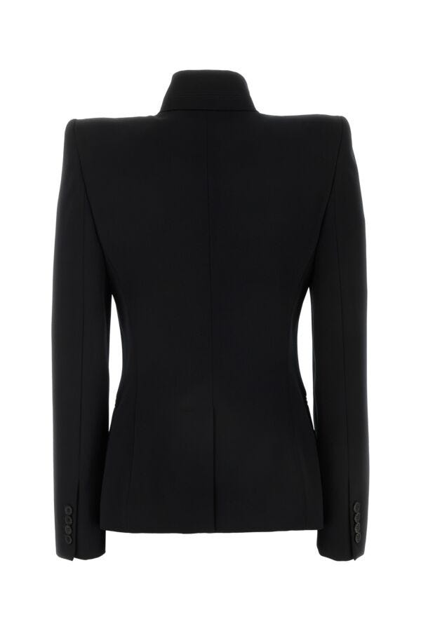 Black wool blazer - 2