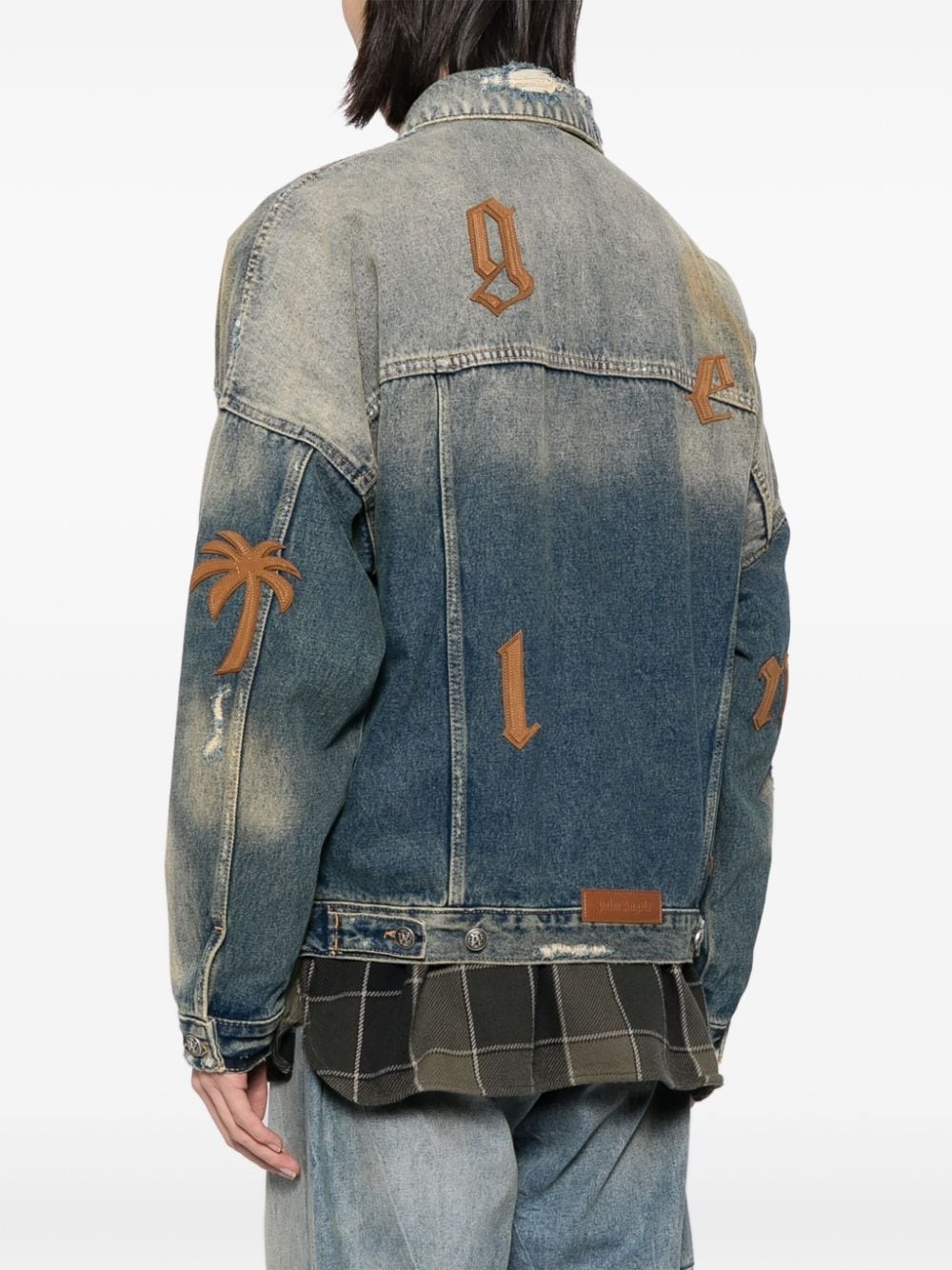 flap pockets denim jacket - 4