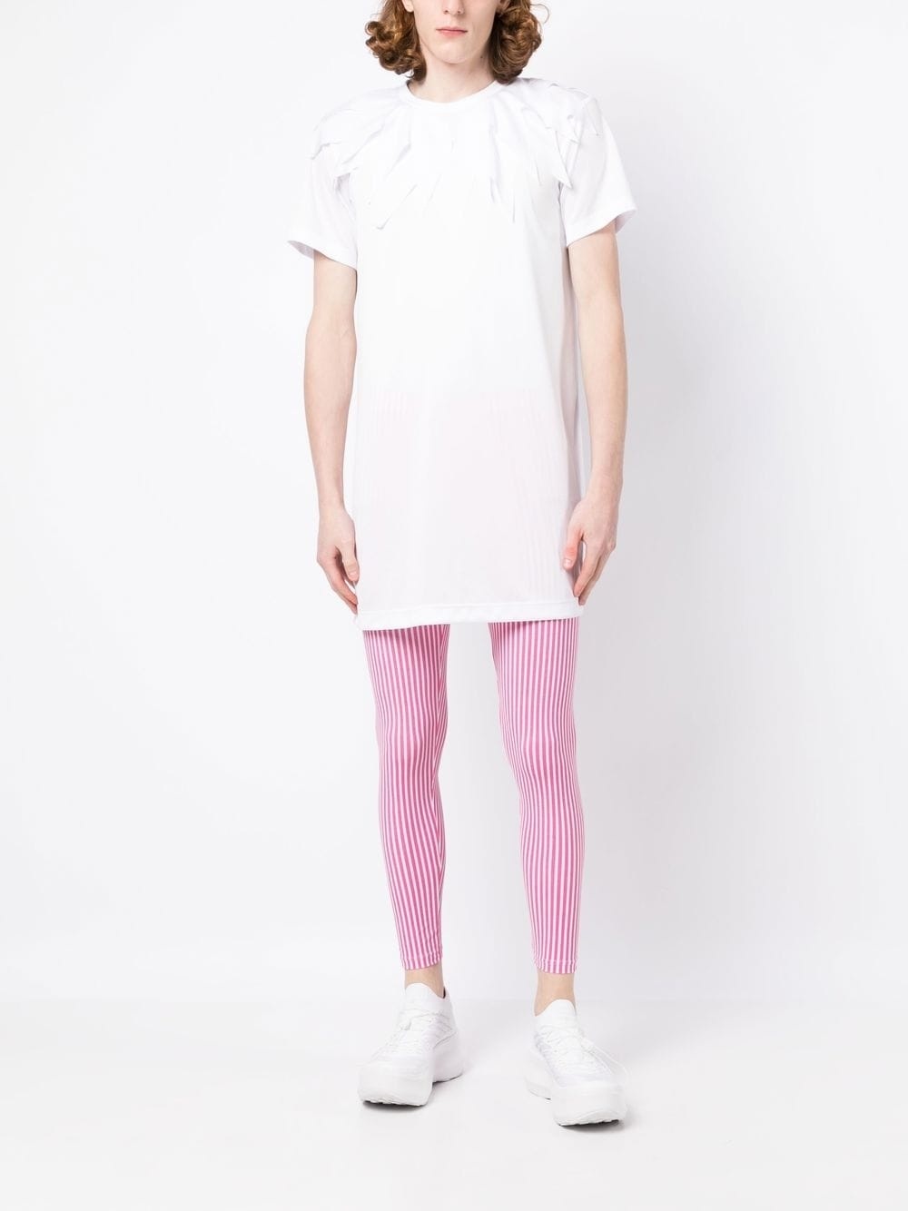 vertical-stripe leggings - 2