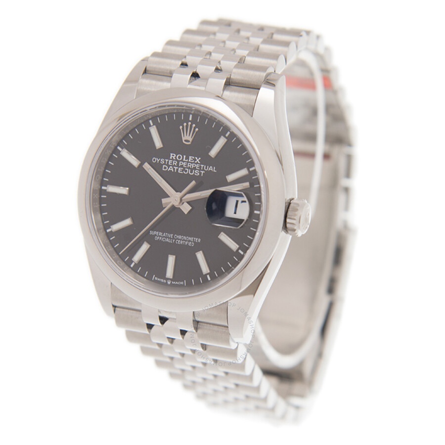 Rolex Datejust 36 Automatic Black Dial Men's Jubilee Watch 126200BKSJ - 4