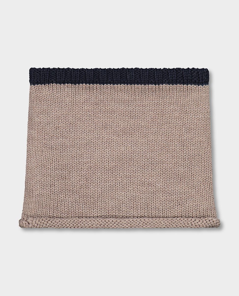 Wool Neck warmer with cotton lining - 3