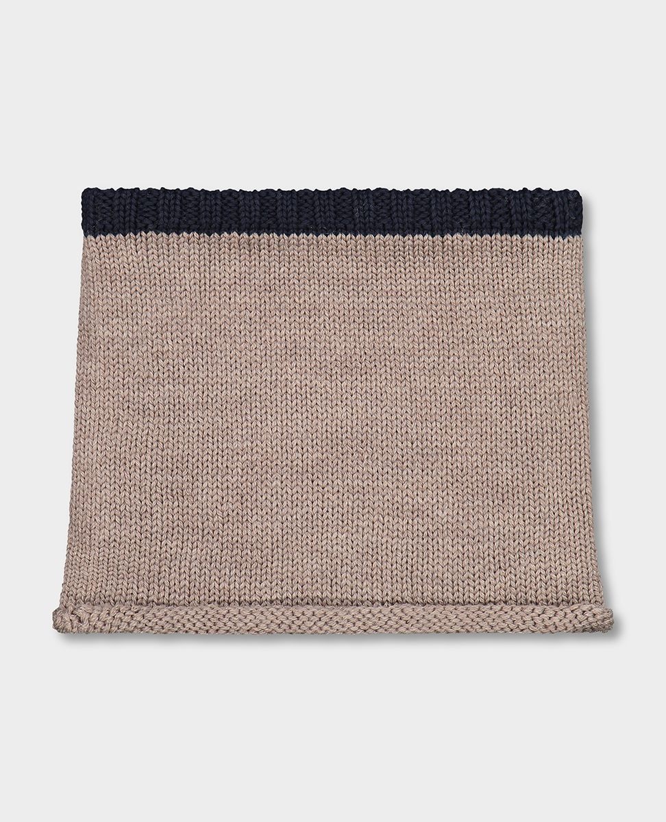 Wool Neck warmer with cotton lining - 3