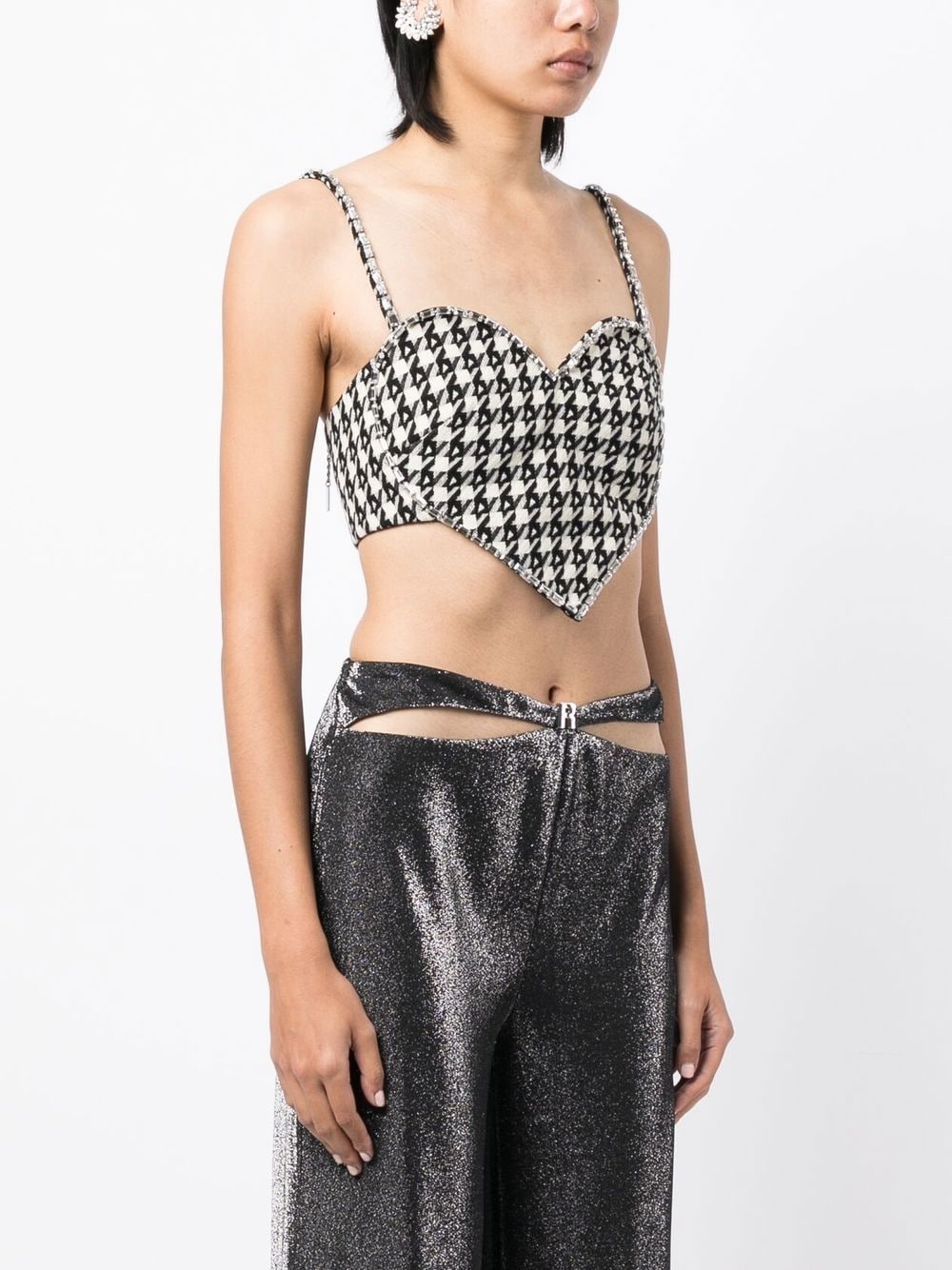 heart-shape spaghetti-strap top - 3