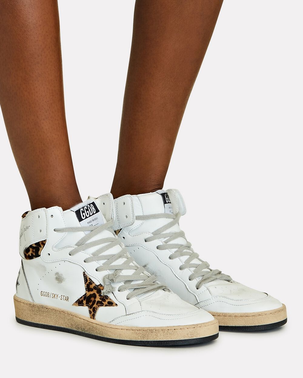 Sky Star Leather High-Top Sneakers - 2