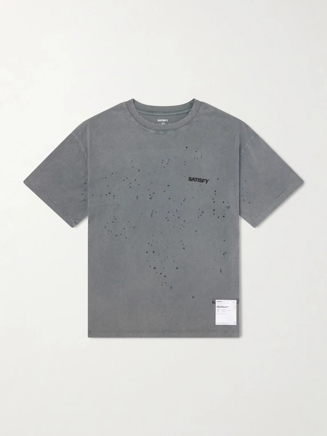 Logo-Print Distressed MothTech™ Cotton-Jersey T-Shirt - 1