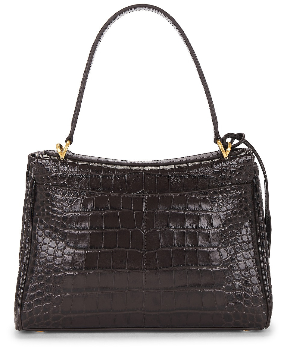 Rodeo Small Croc Embossed Top Handle Bag - 3
