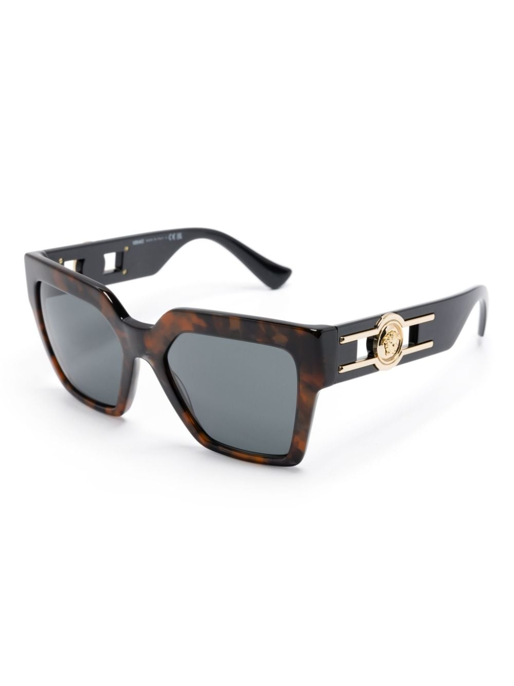 Medusa Head-motif square-frame sunglasses - 2