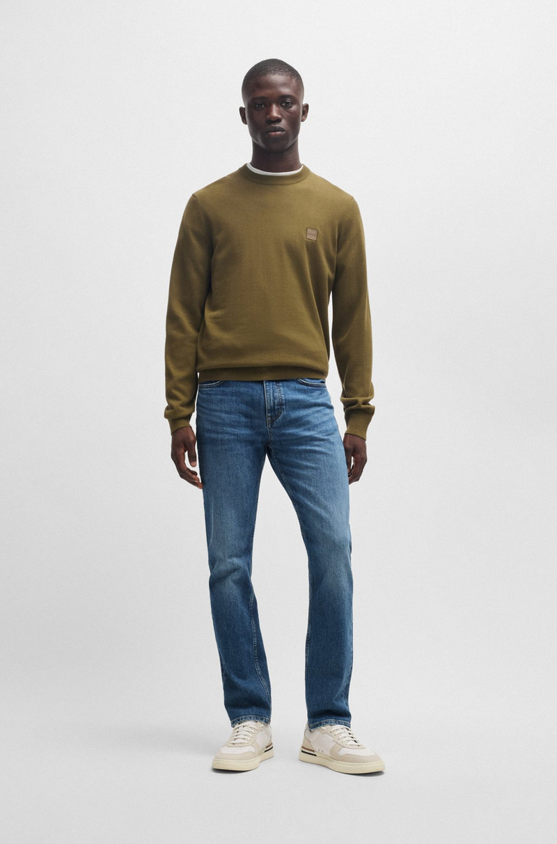 BOSS DELAWARE SLIM-FIT JEANS IN BLUE COMFORT-STRETCH DENIM outlook