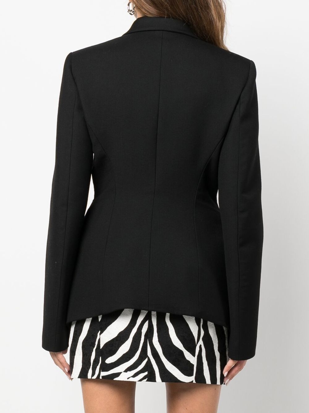 double-breasted virgin-wool blazer - 4
