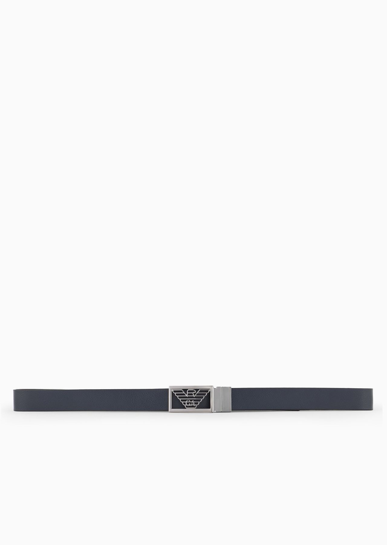 Two-toned reversible leather belt with one side in palmellato leather - 3