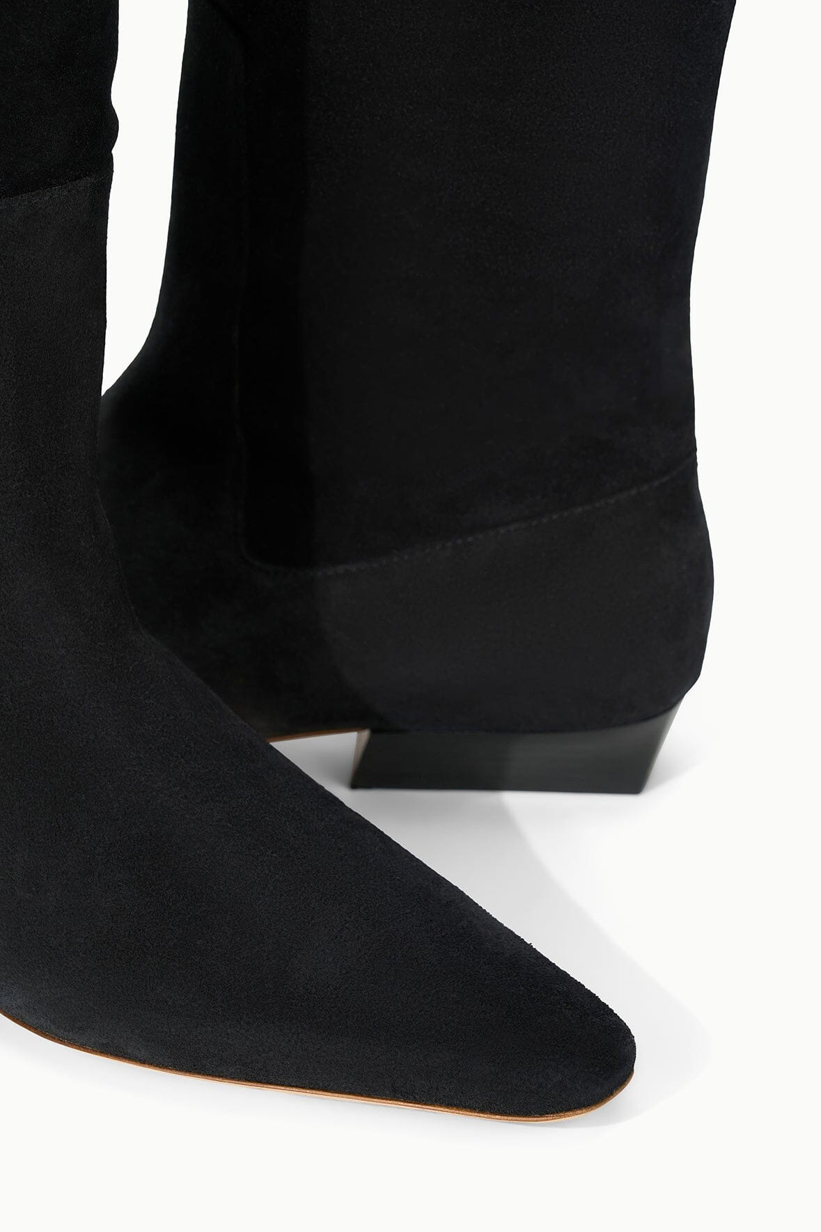 STAUD WALLY FLAT BOOT BLACK SUEDE - 7