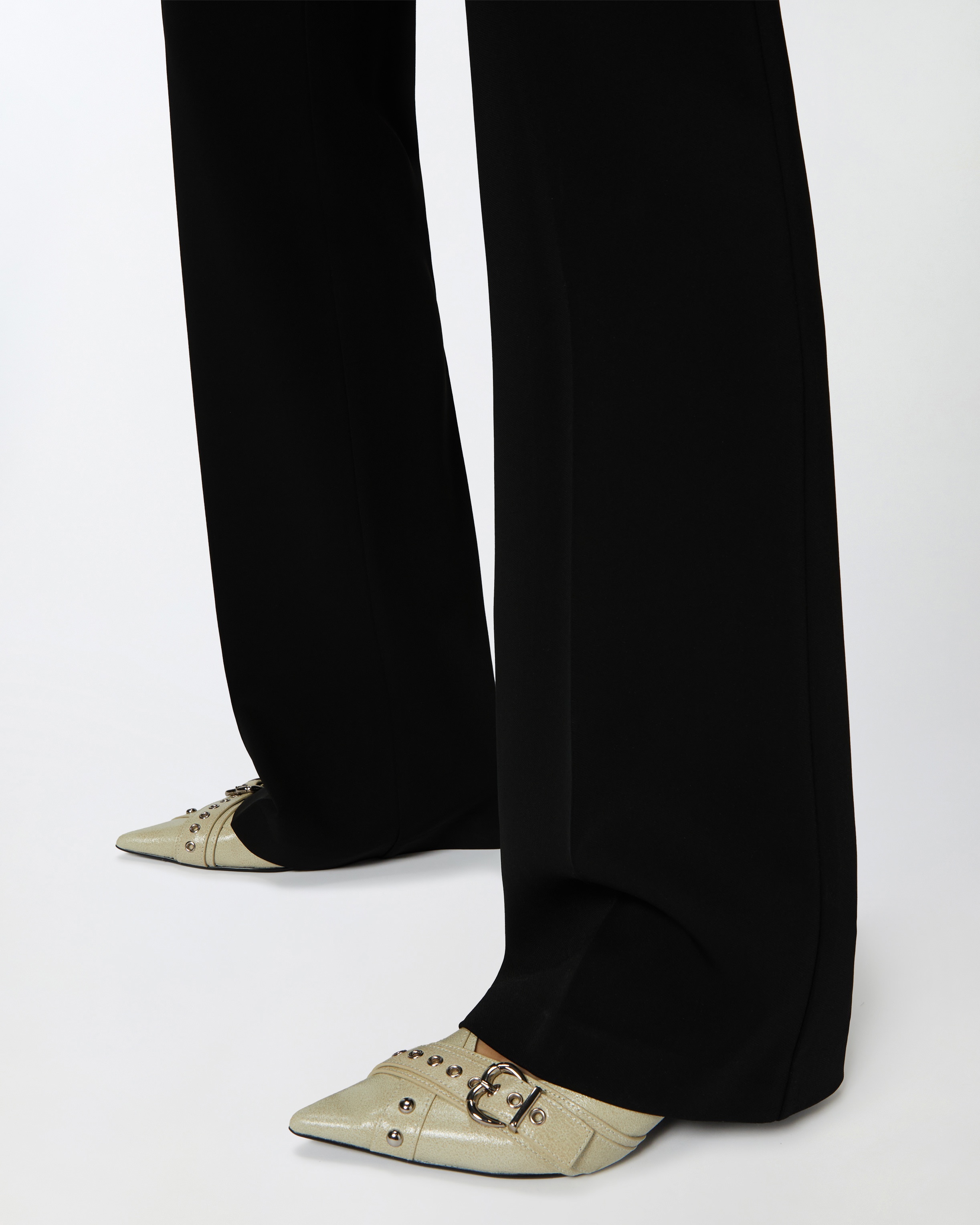 HIGH-WAIST TROUSERS IN TECHNICAL CADY - 5