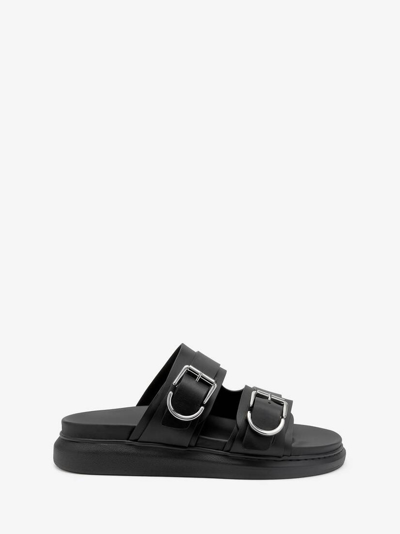 Men's Hybrid Slide in Black/silver 1