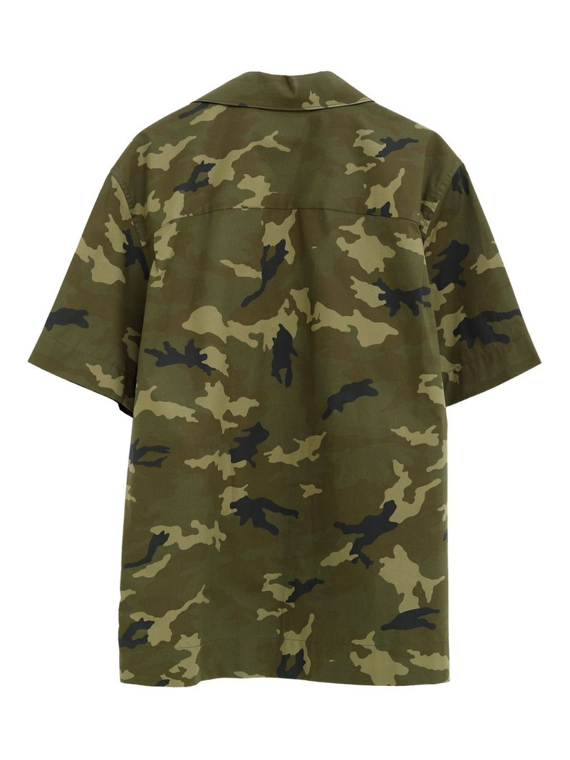 Moncler logo-patch camouflage shirt outlook