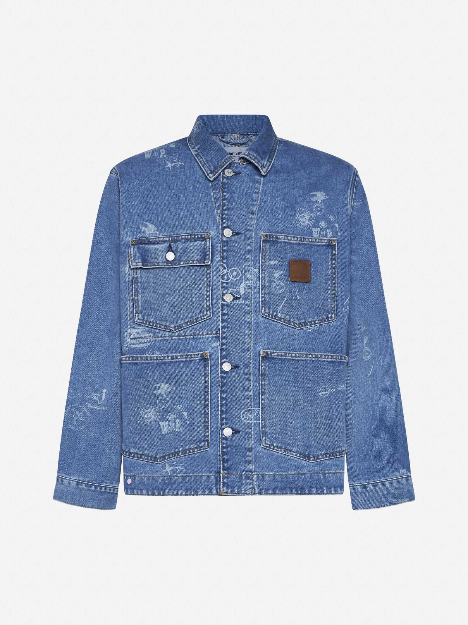 Stamp denim jacket - 1