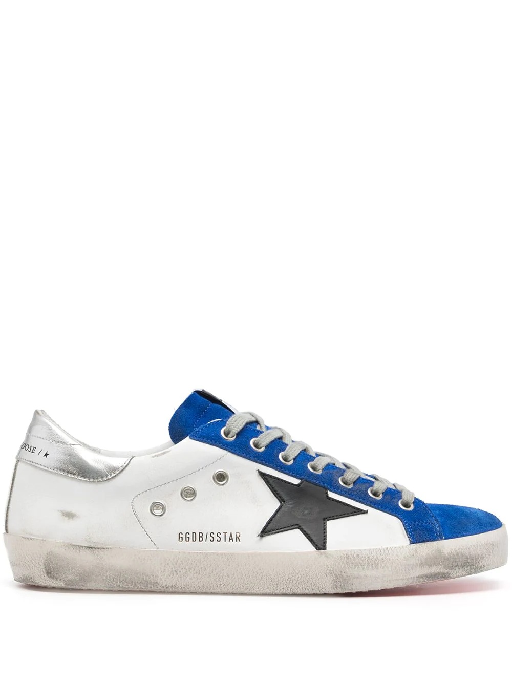 Superstar contrast-panel low-top sneakers - 1