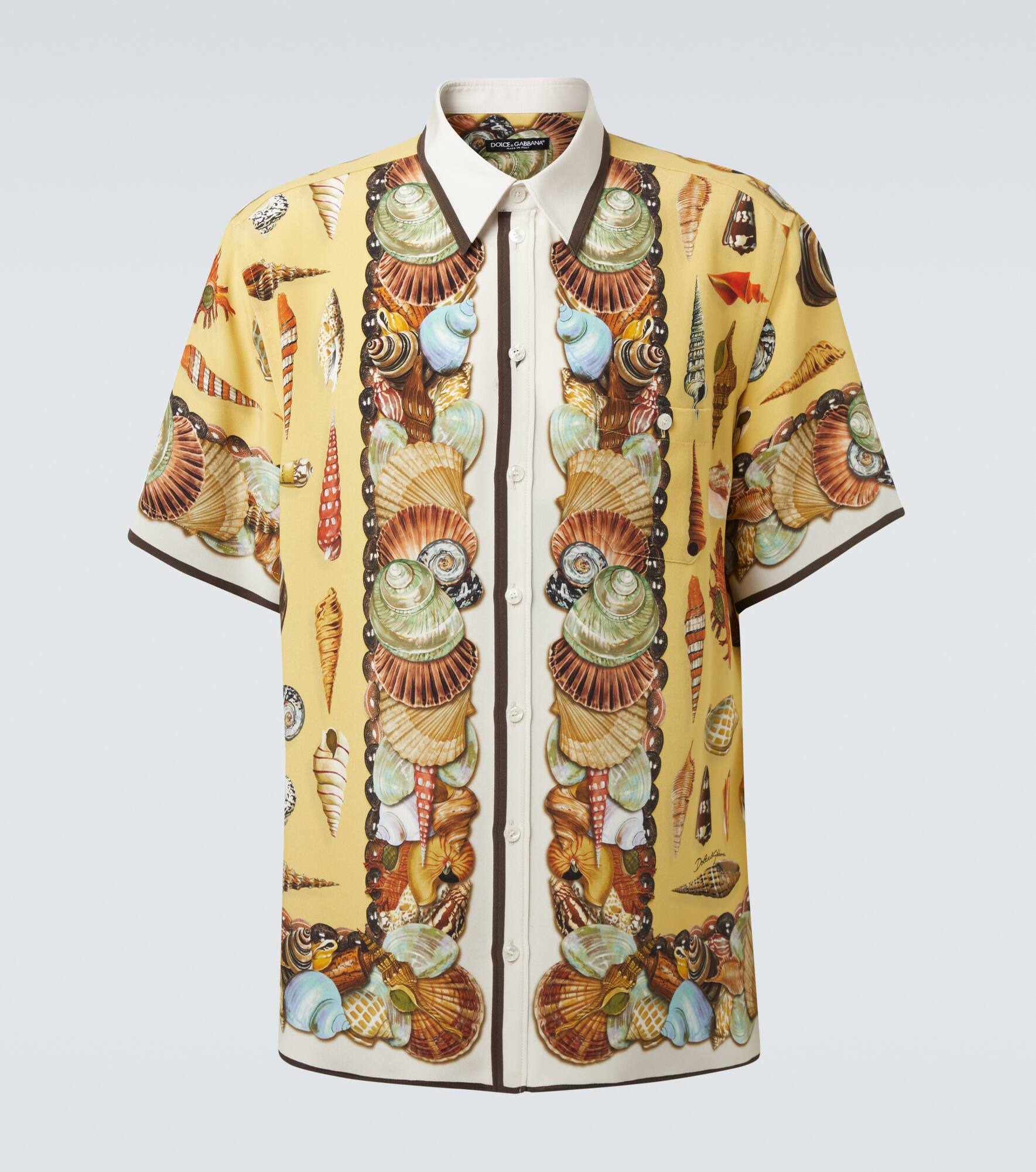 Printed silk crêpe shirt - 1