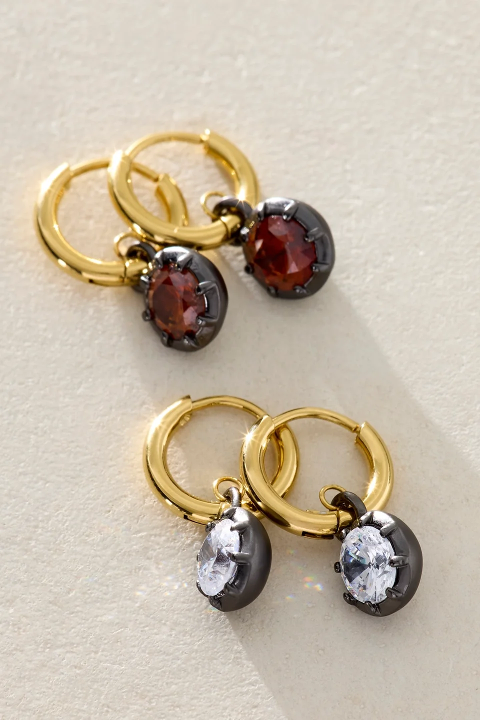 Raye Hoop & Drop Earrings - 1