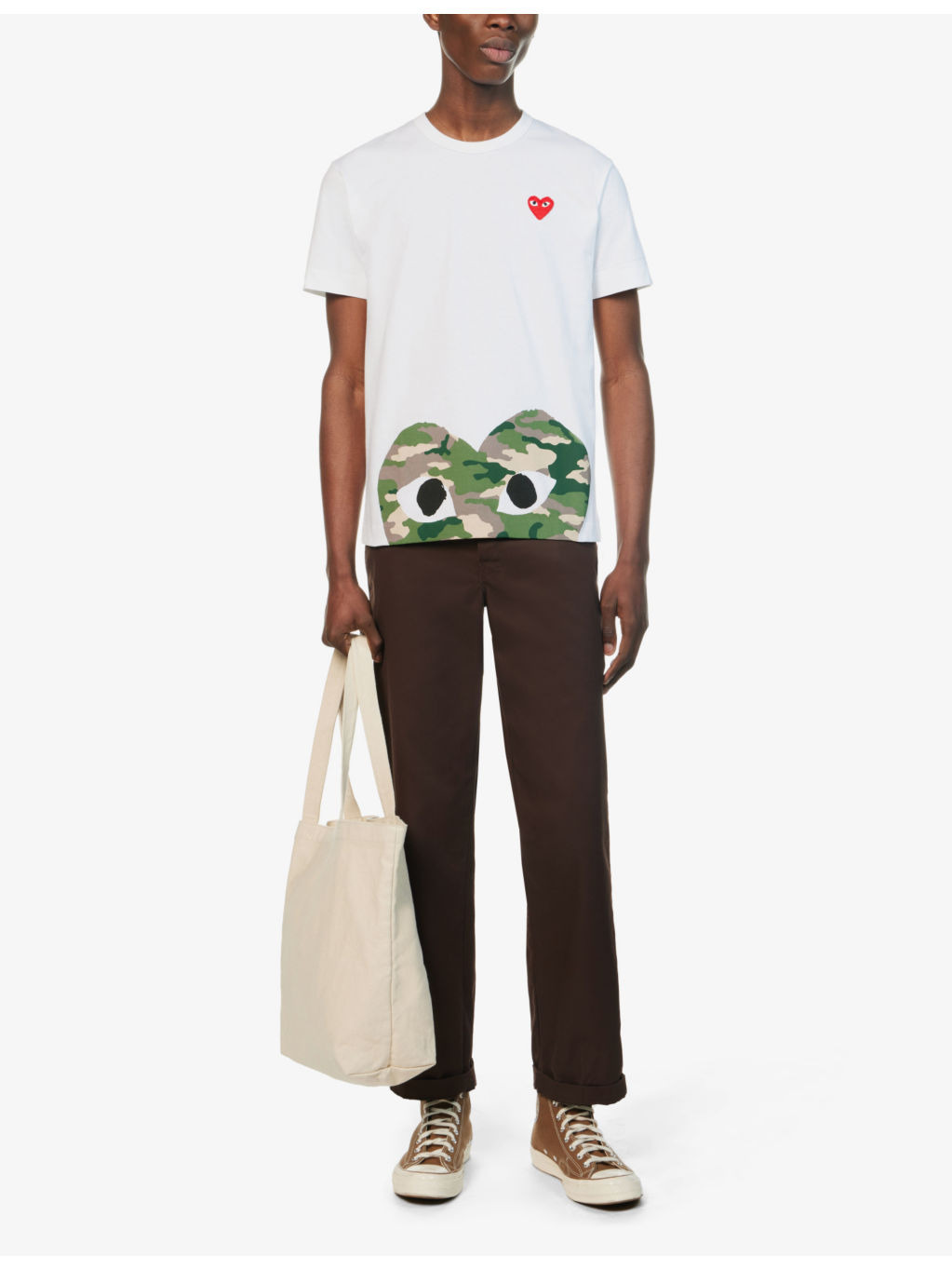 Heart-print cotton-jersey T-shirt - 3