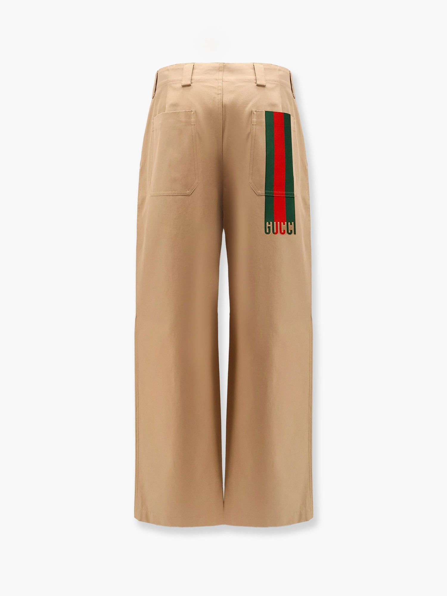 Gucci Cotton Trouser With Web Detail - 4