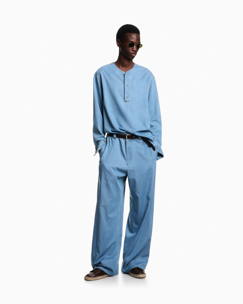 ICON LIGHTWEIGHT DENIM WIDE-LEG TROUSERS 2