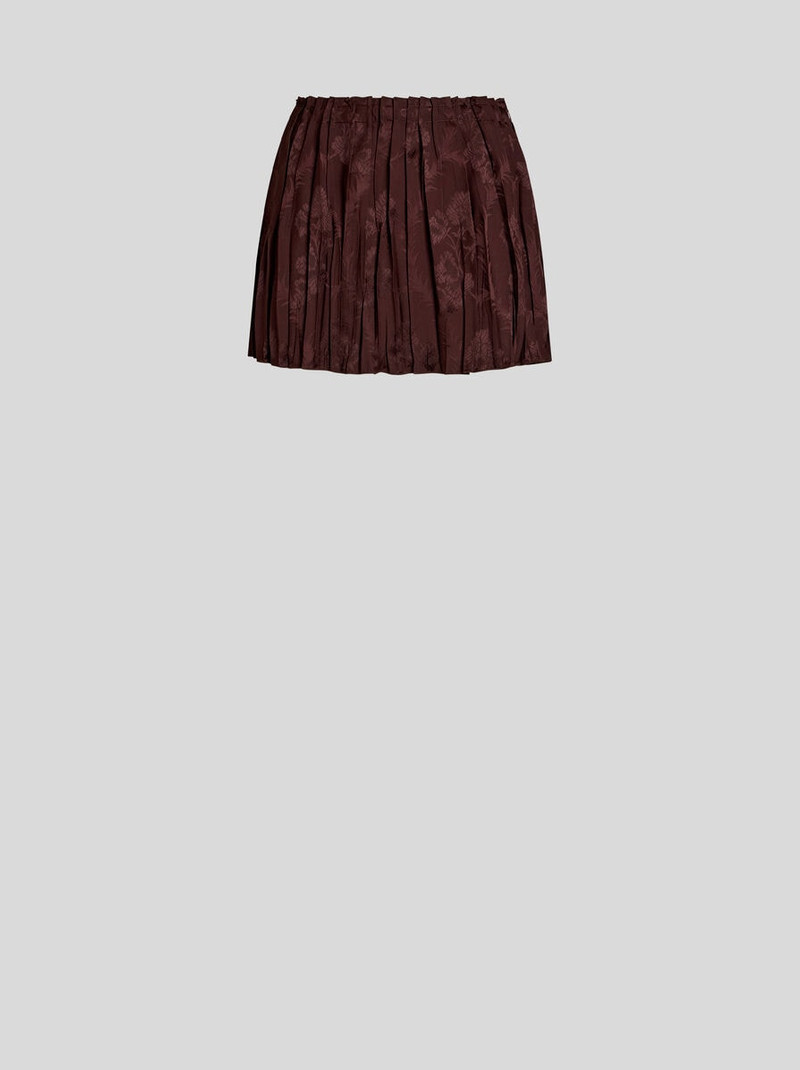 PLEATED WOOL-BLEND MINI SKIRT 1