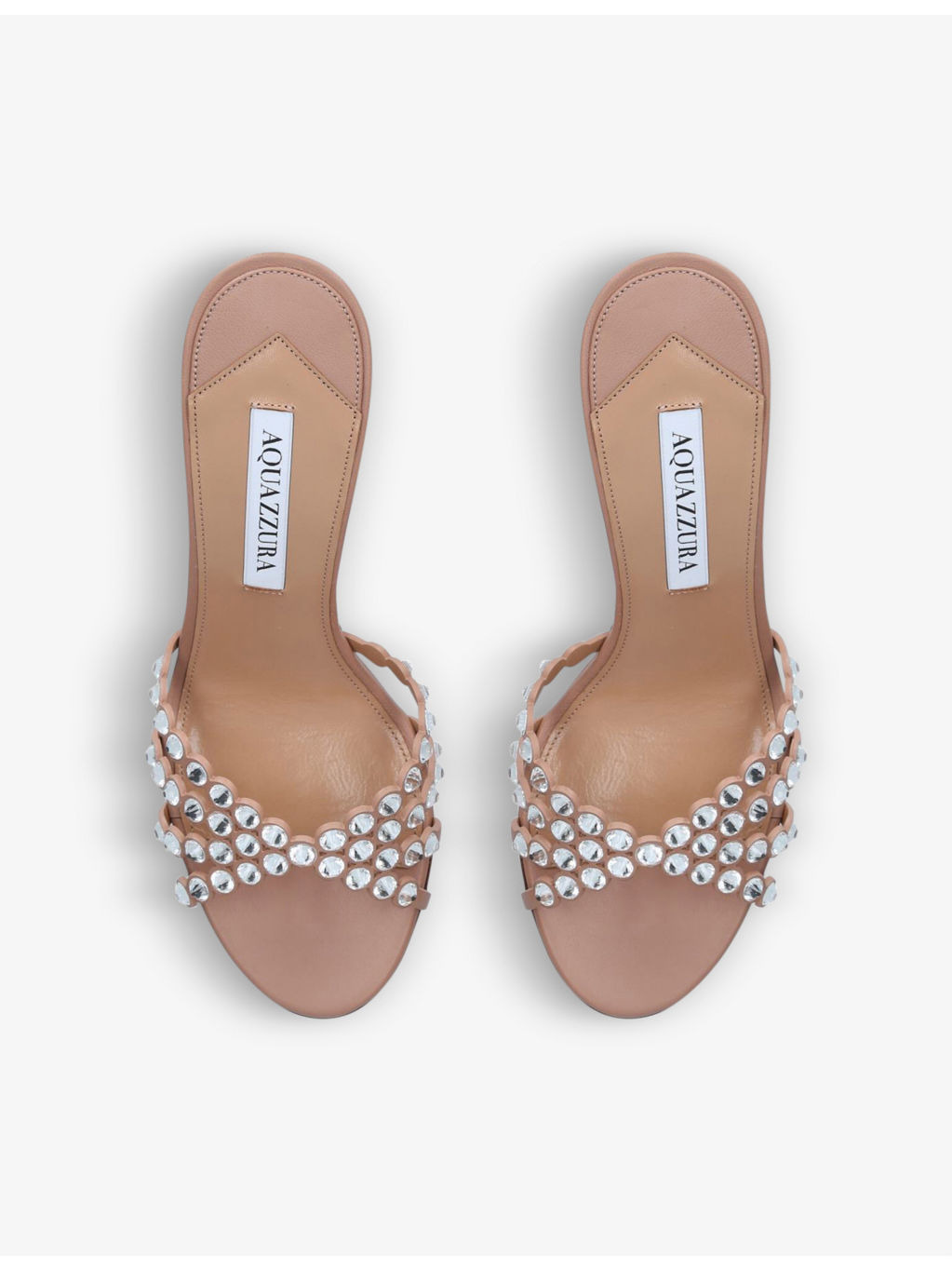 Tequila gem-embellished leather heeled sandals - 2
