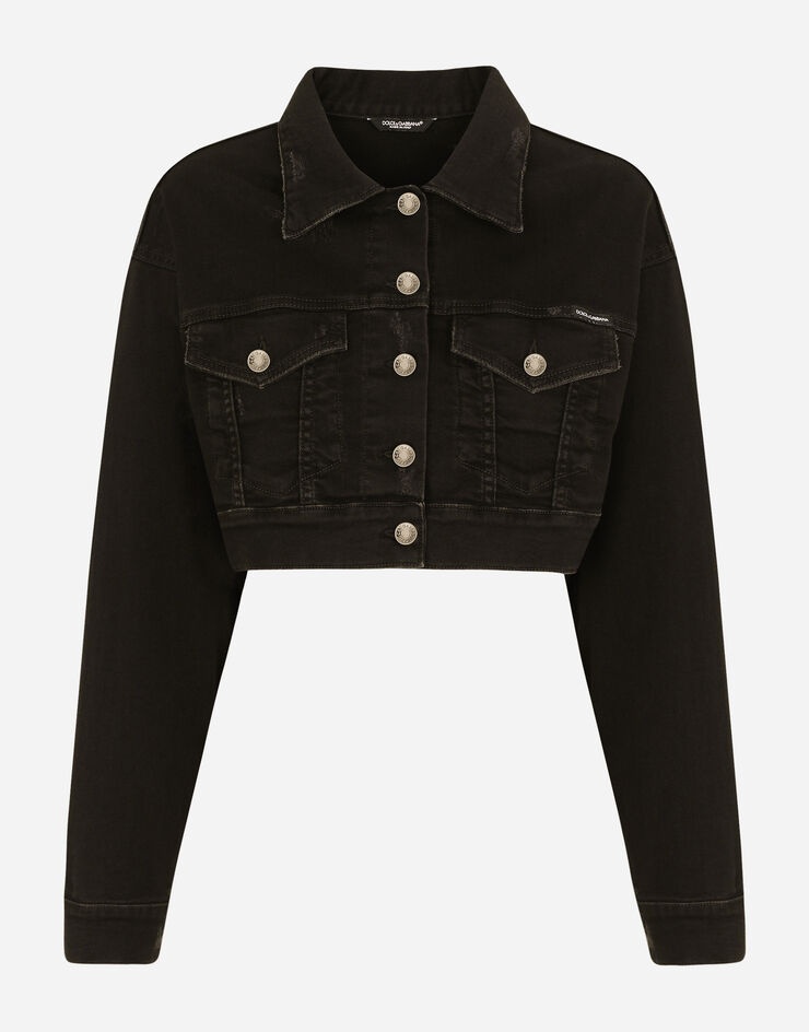 Short denim jacket - 1