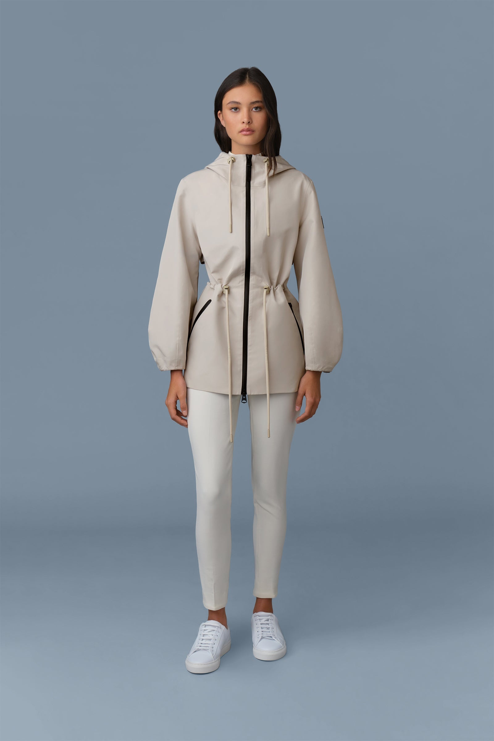 KALEA Technical Rain Jacket with Drawcord Waist - 3