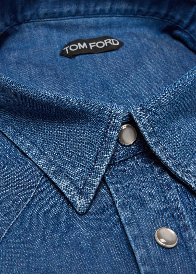 TOM FORD Men's Denim Western Shirt outlook