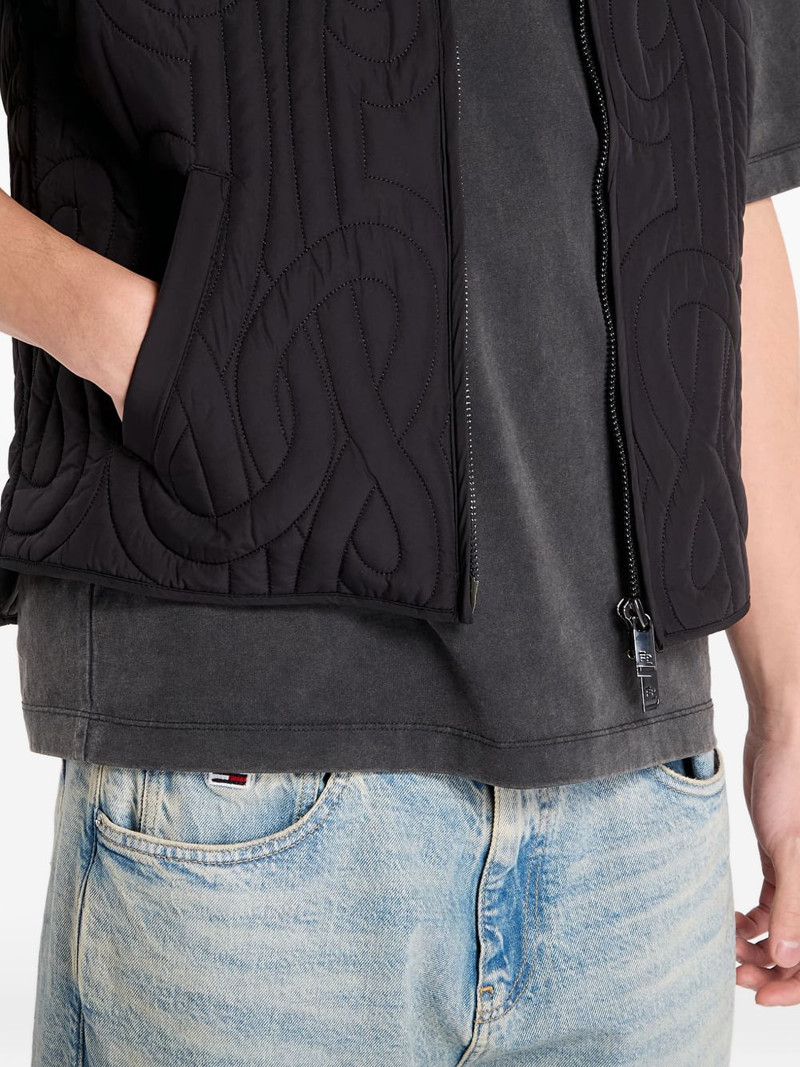 quilted zip-up gilet 5
