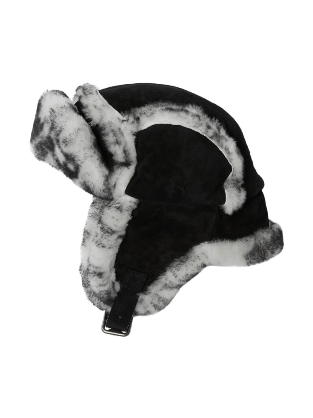 shearling-trimmed trapper hat - 2