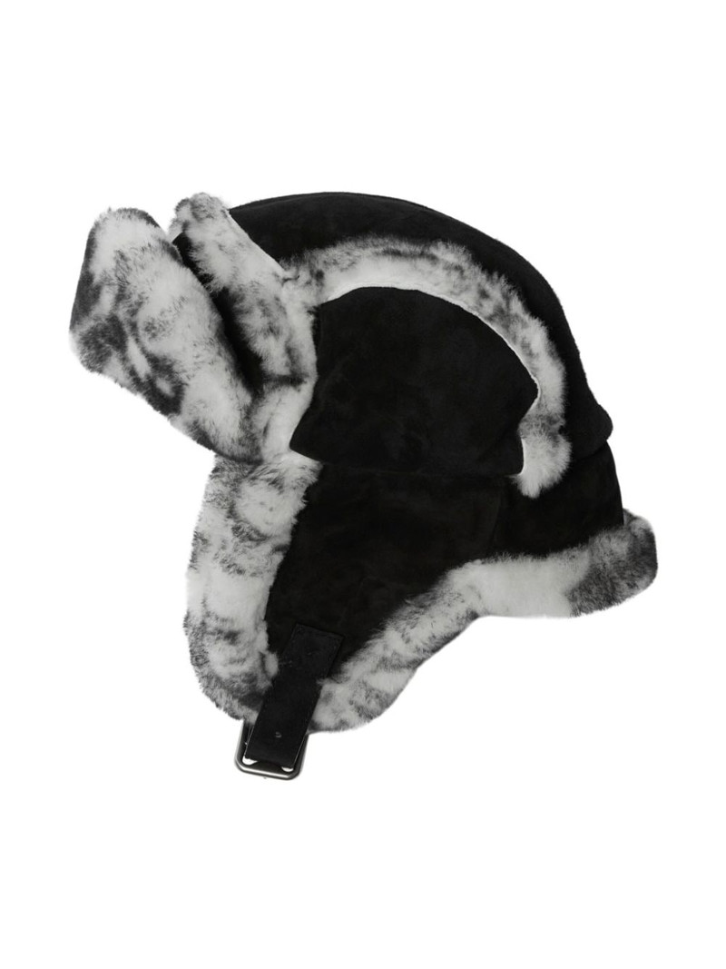 Burberry shearling-trimmed trapper hat outlook