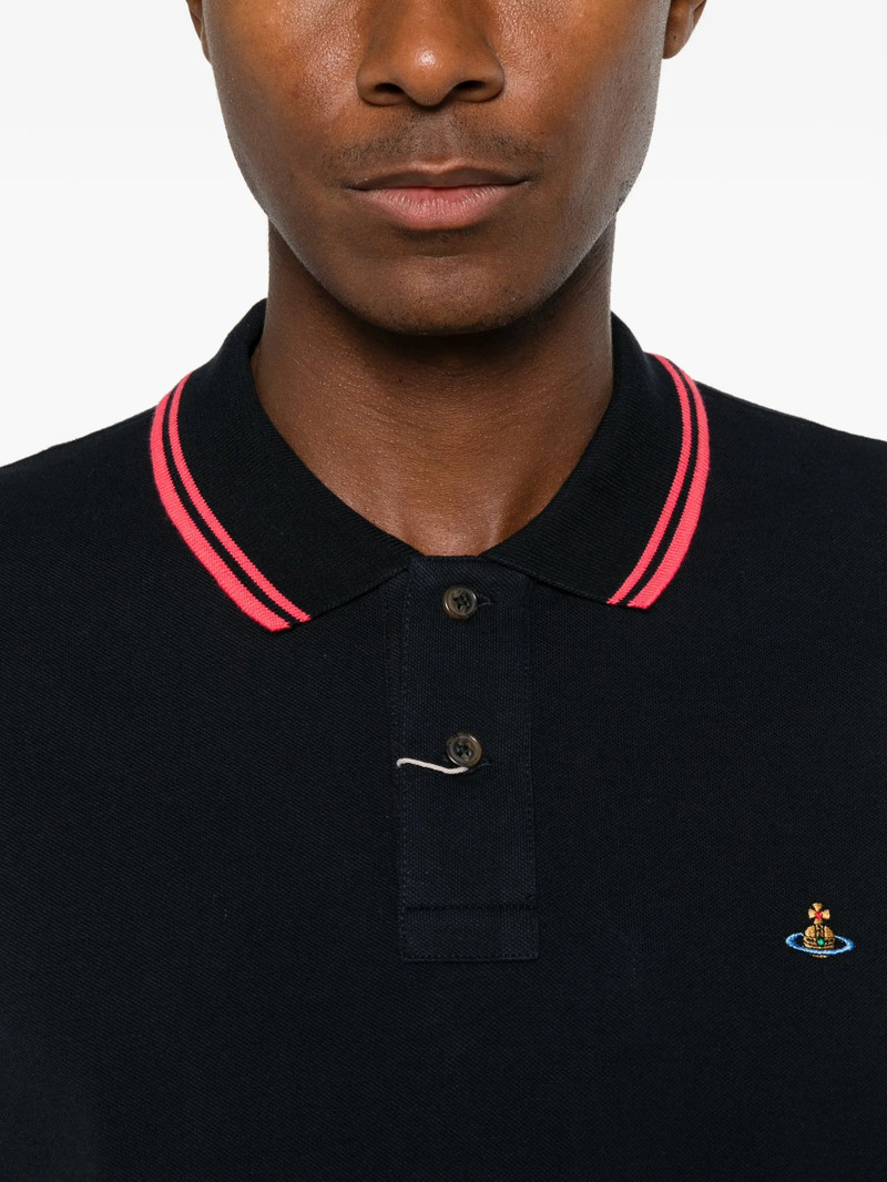 Vivienne Westwood Vivienne Westwood Classic Embroidered-detail Cotton Polo Shirt outlook