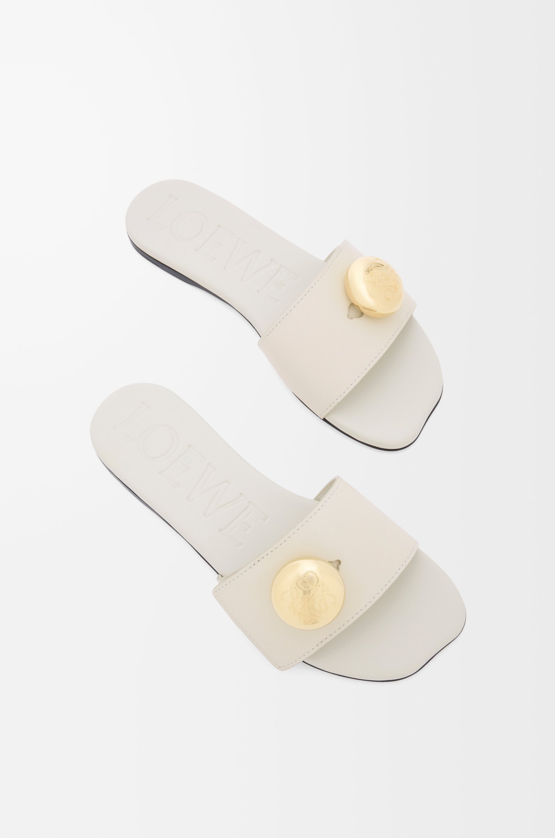 Pebble slide in soft calfskin - 4