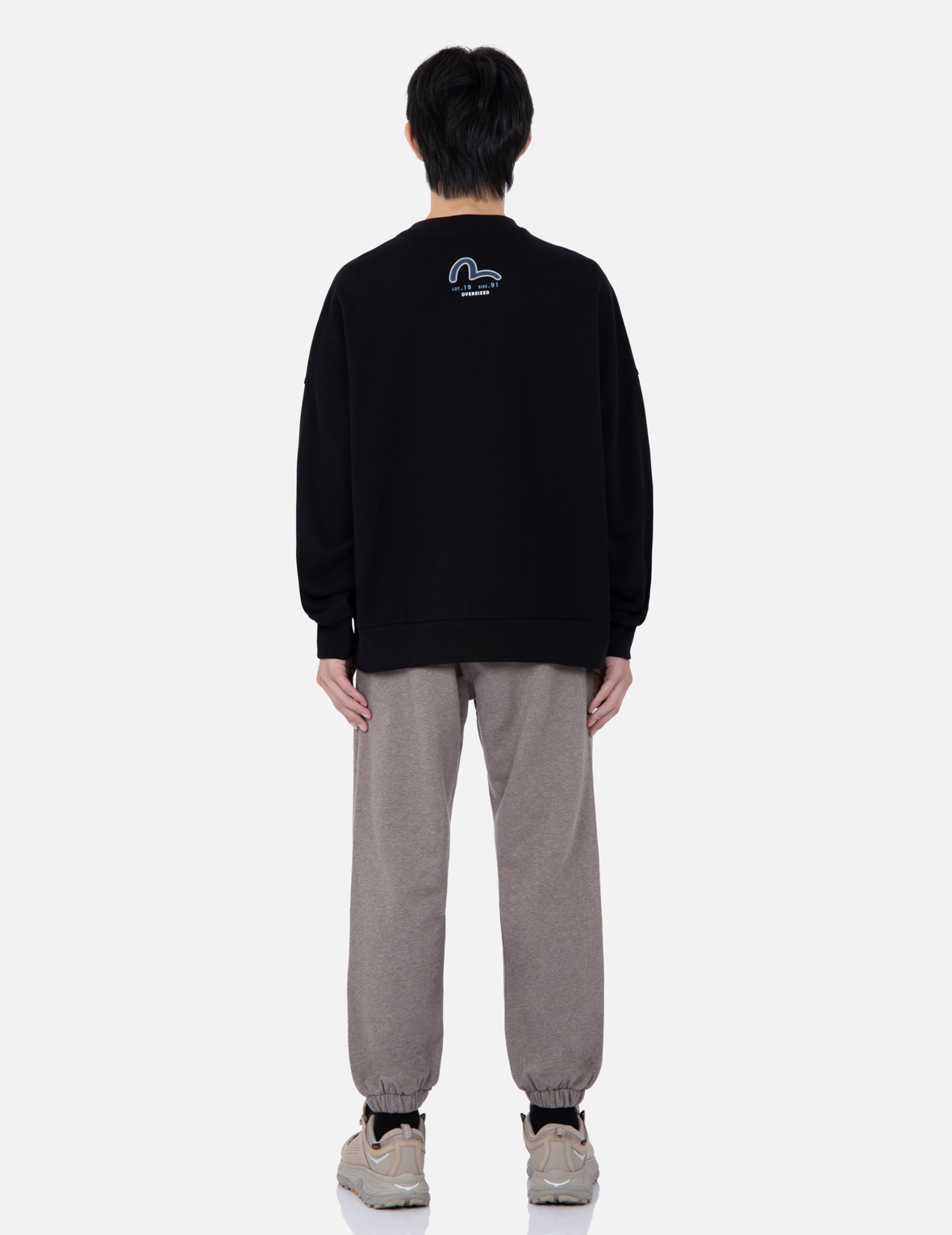 RETRO LOGO PRINT OVERSIZED SWEATSHIRT - 6