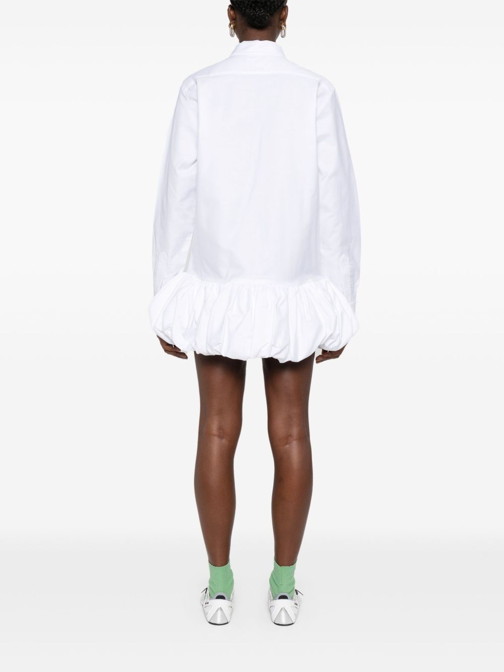 embroidered-logo dress - 4