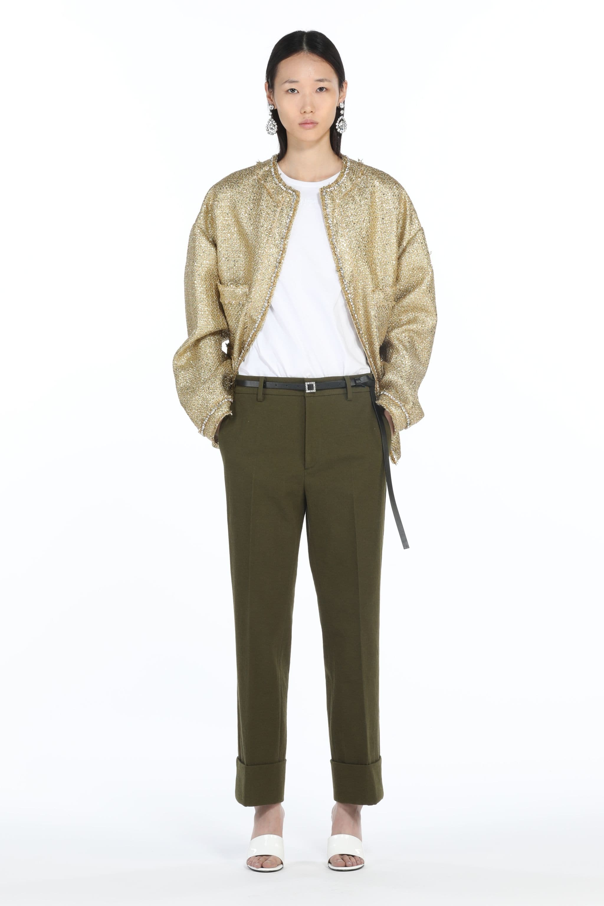 CROPPED STRAIGHT-LEG TROUSERS - 4