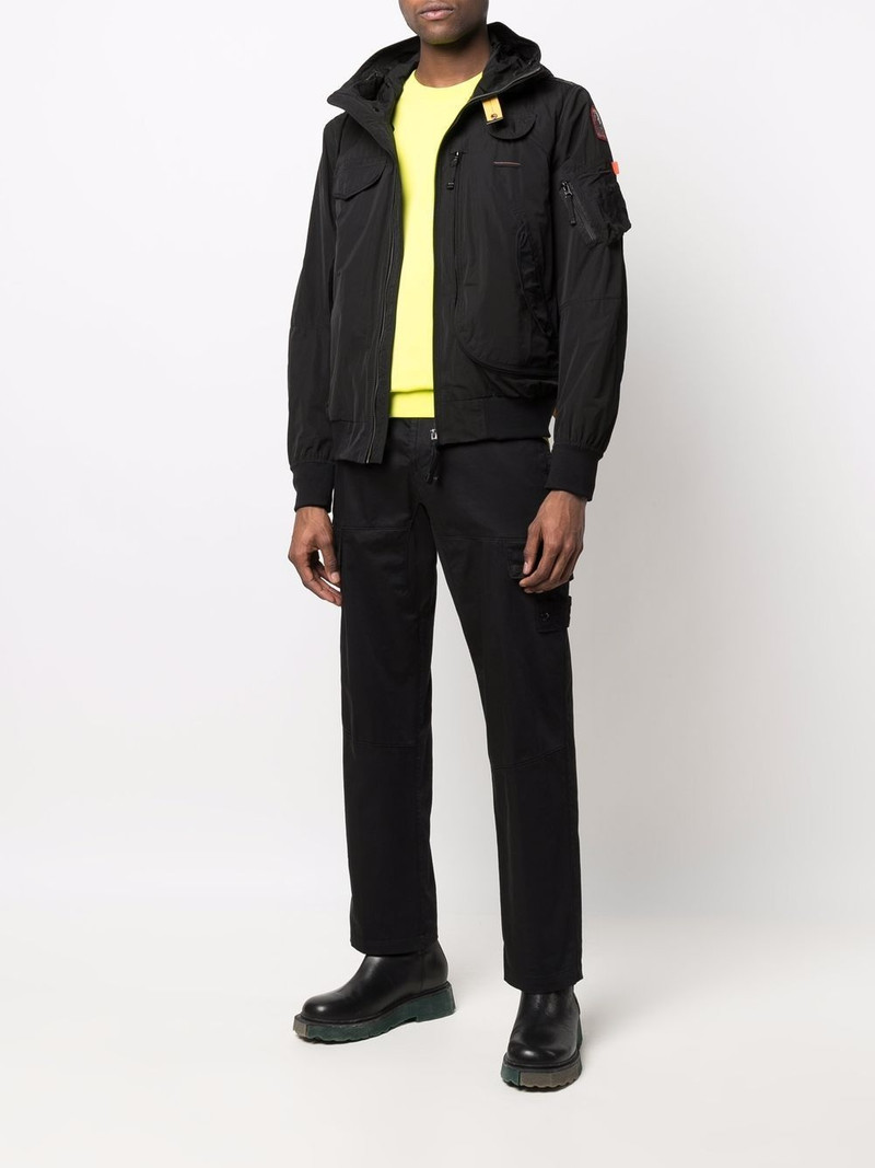 PARAJUMPERS logo-patch hooded jacket outlook