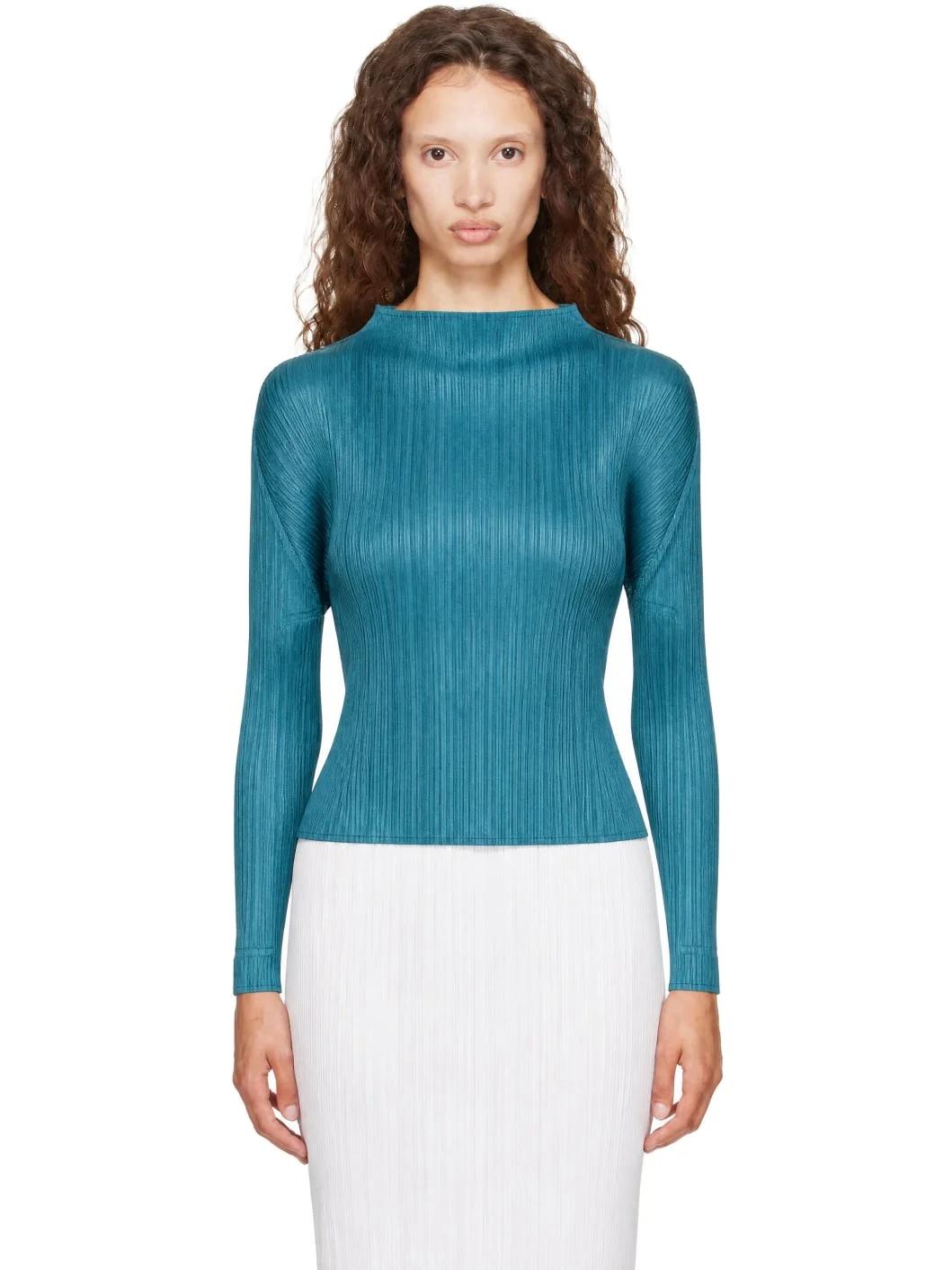 Blue Monthly Colors October Turtleneck Top - 1