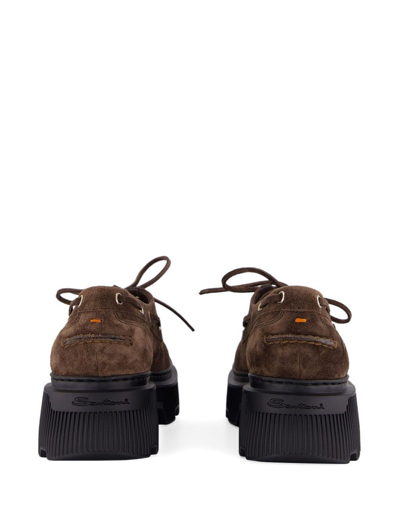 Santoni platform lace-up shoes outlook