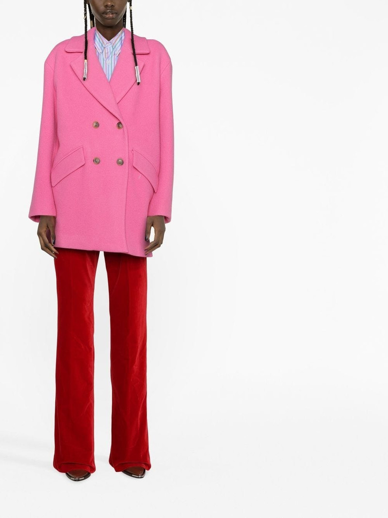 PINKO double-breasted wool-blend coat outlook