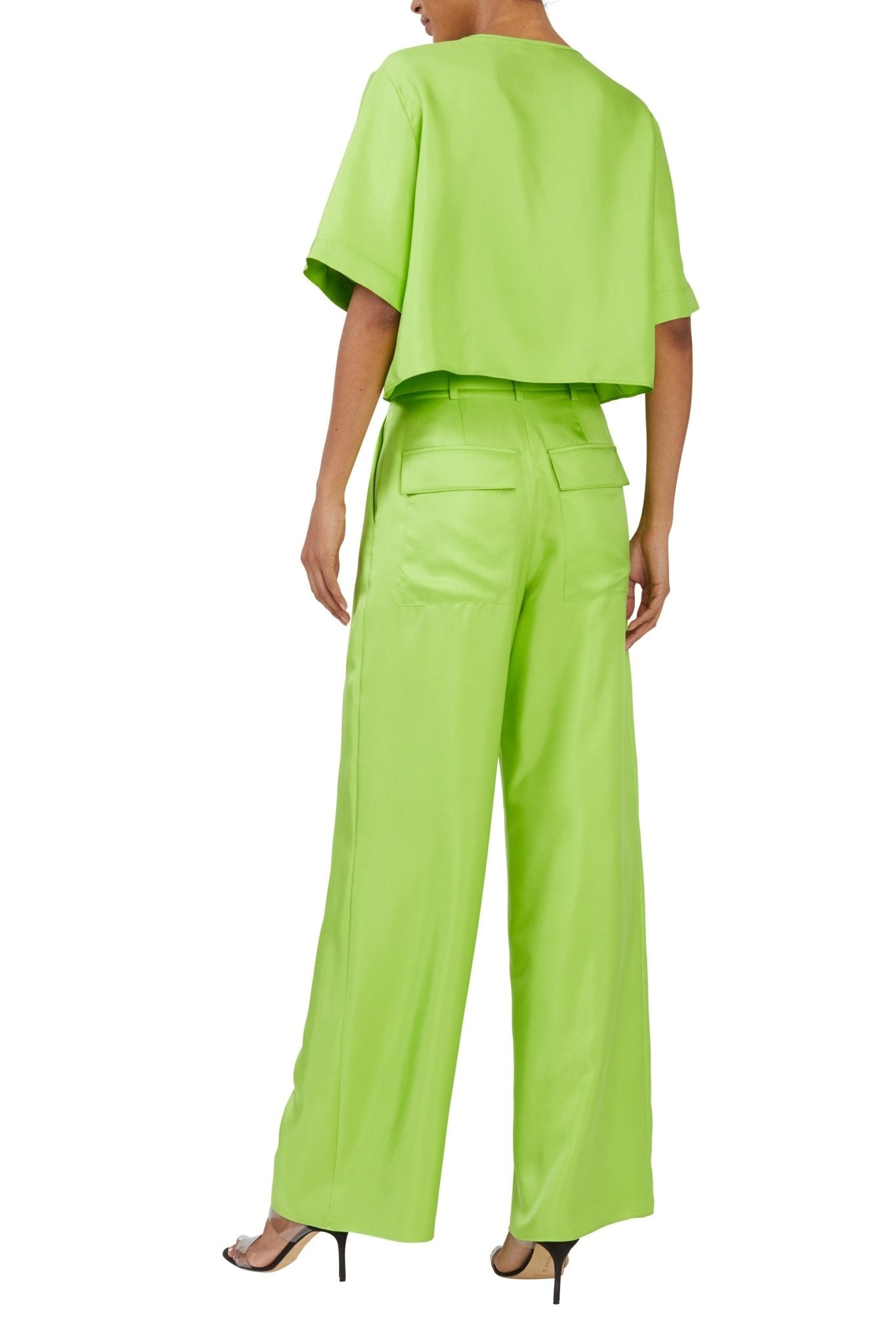 Silky Twill Cropped Tee - 2