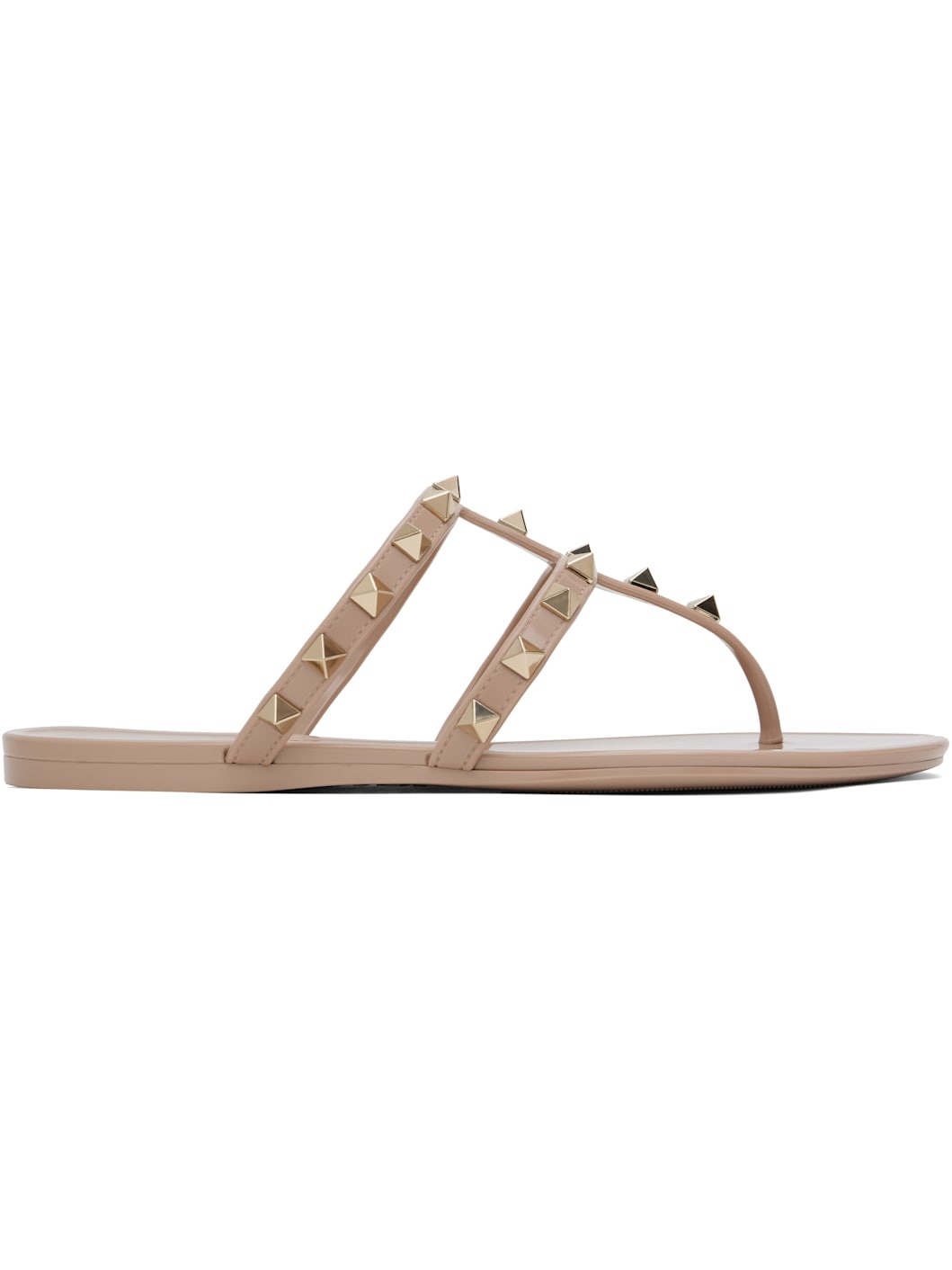 Taupe Summer Rockstud Sandals - 1