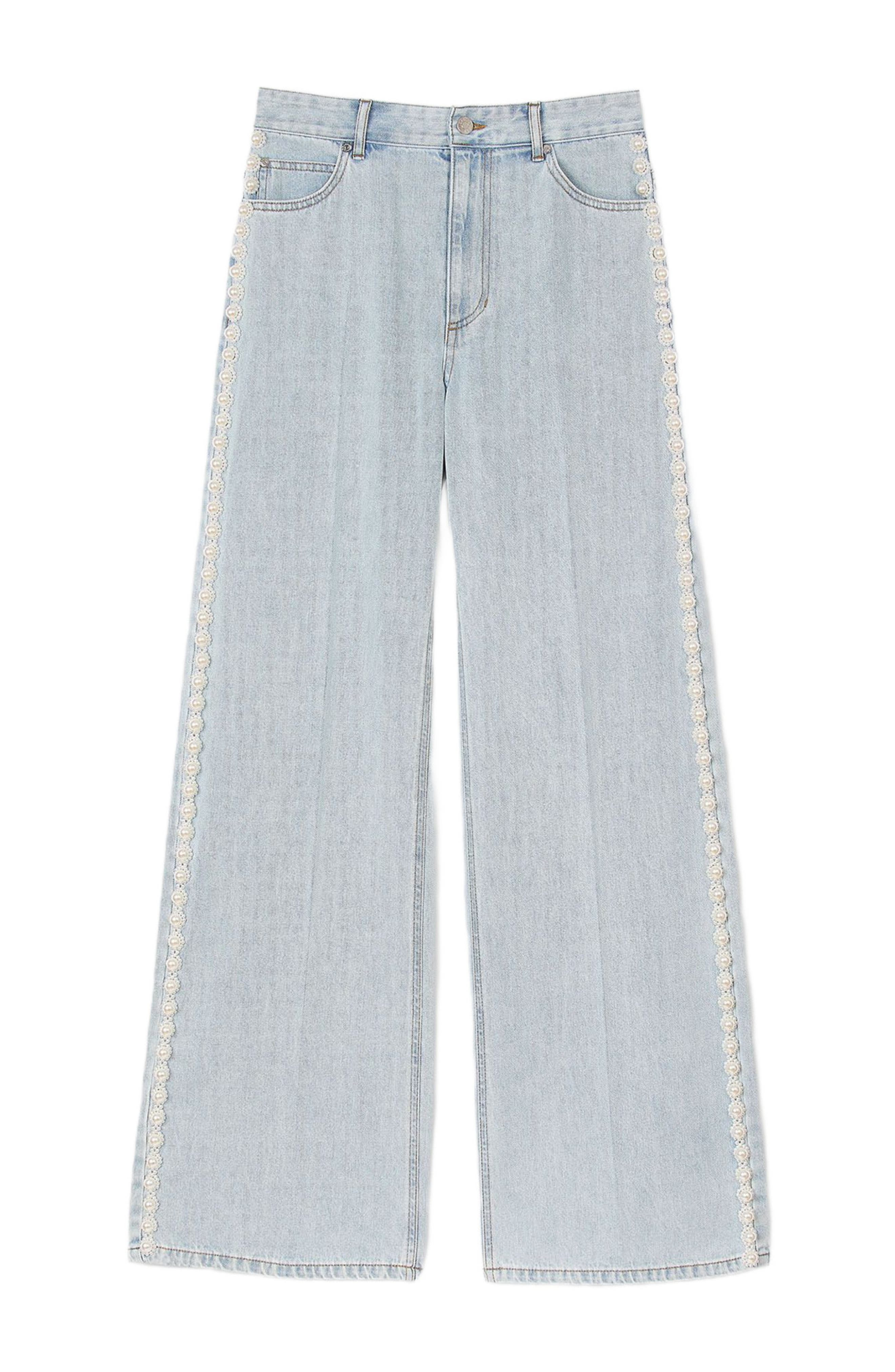 SANDRO Beaded jeans in Light Bu Jean at Nordstrom - 5