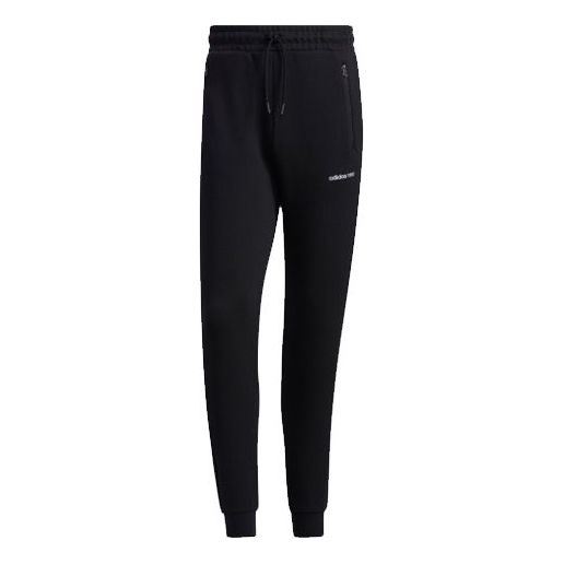 adidas neo M Ce 3s Icon Tp Casual Sports Bundle Feet Knit Long Pants Black GP5711 - 1