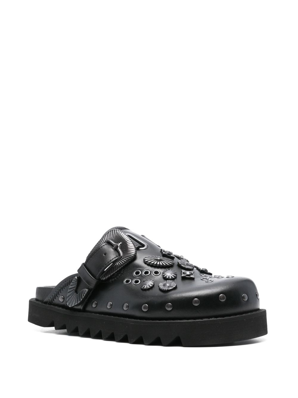 eyelet-metal mules - 2