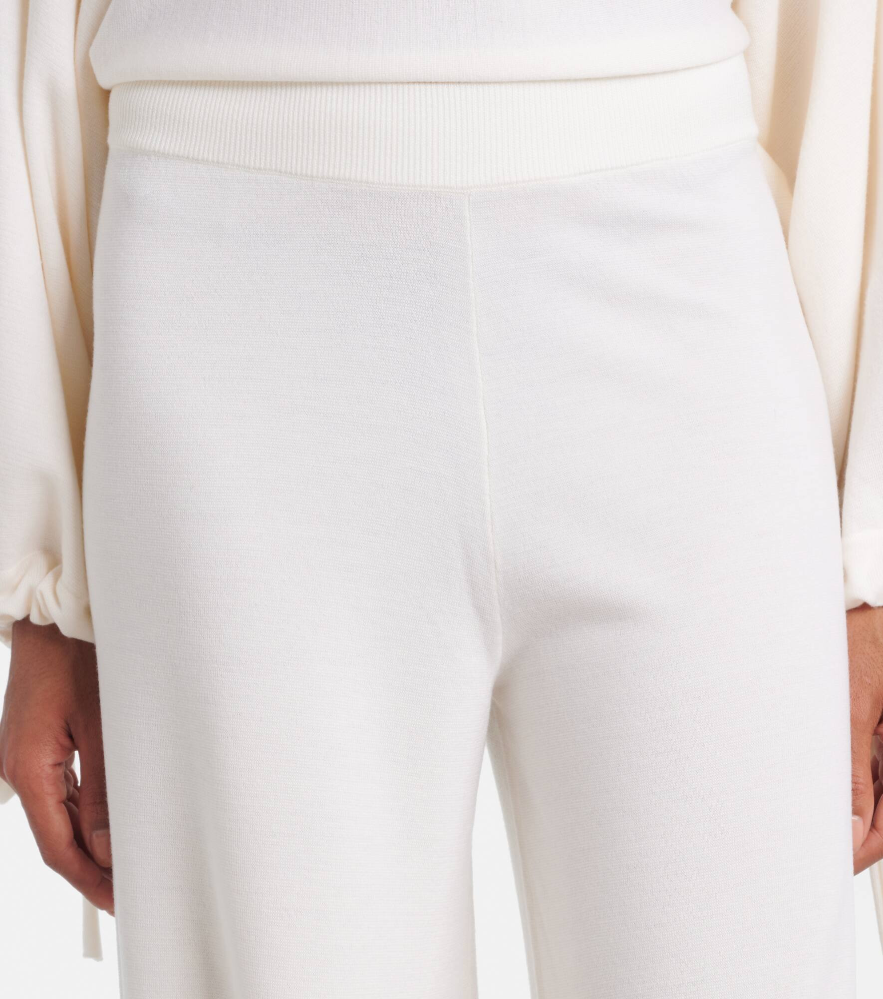 Virgin wool wide-leg pants - 4