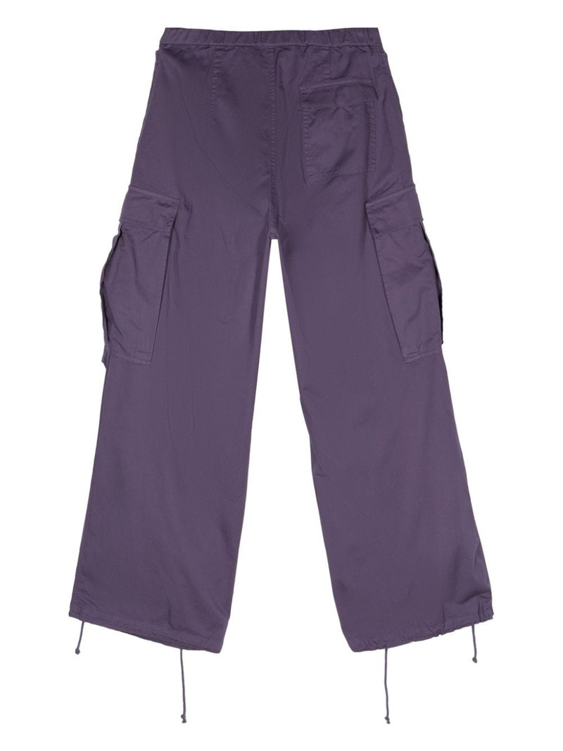 BLUEMARBLE drawstring-waist cotton cargo pants outlook