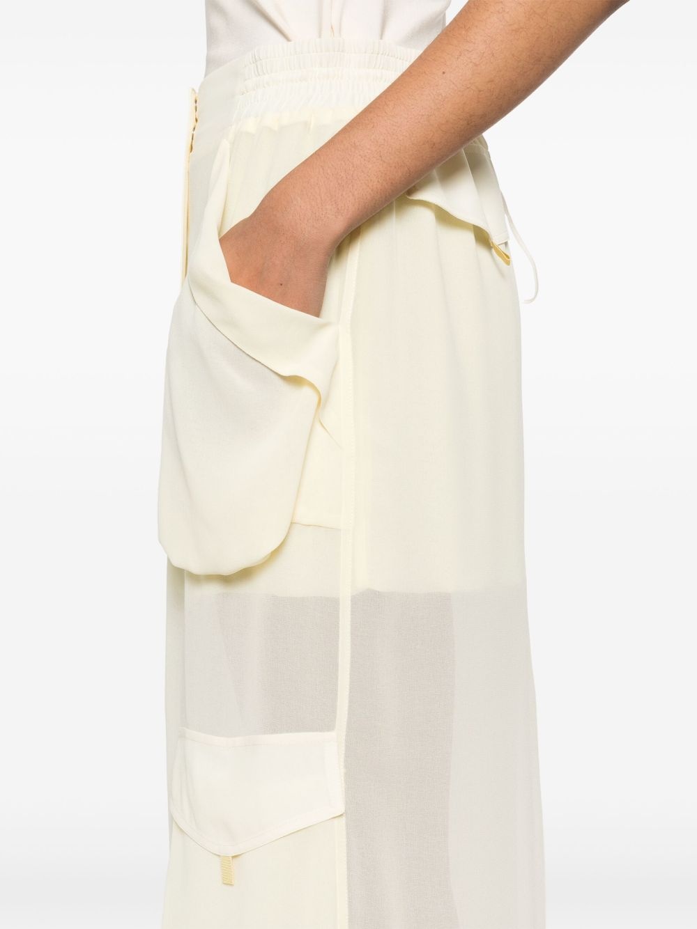 layered-design midi skirt - 5